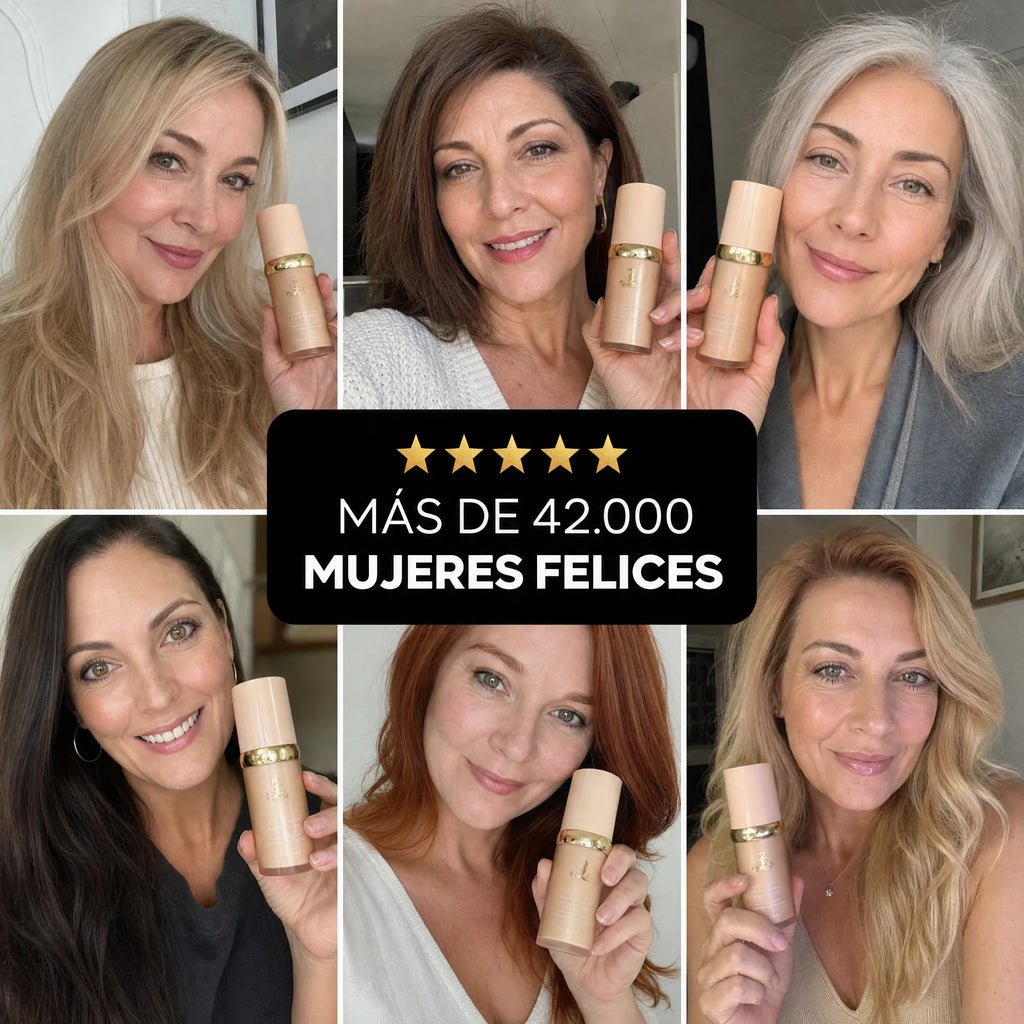 Base de Maquillaje Antiedad con SPF 50 – Se Adapta a tu Tono de Pie
