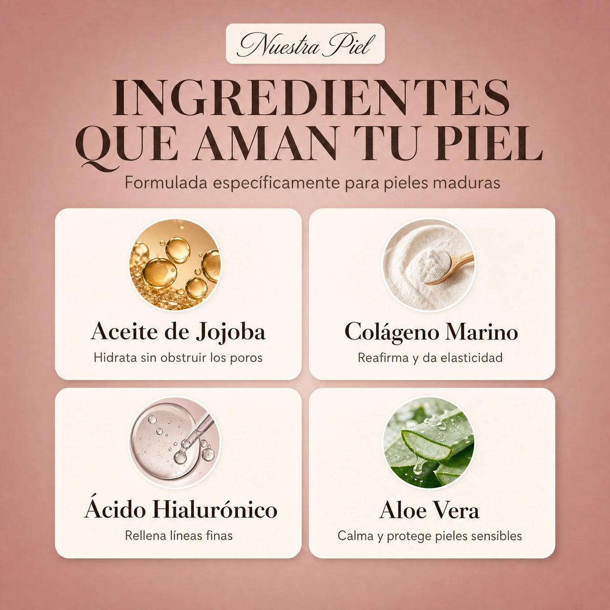 Base de Maquillaje Antiedad con SPF 50 – Se Adapta a tu Tono de Pie