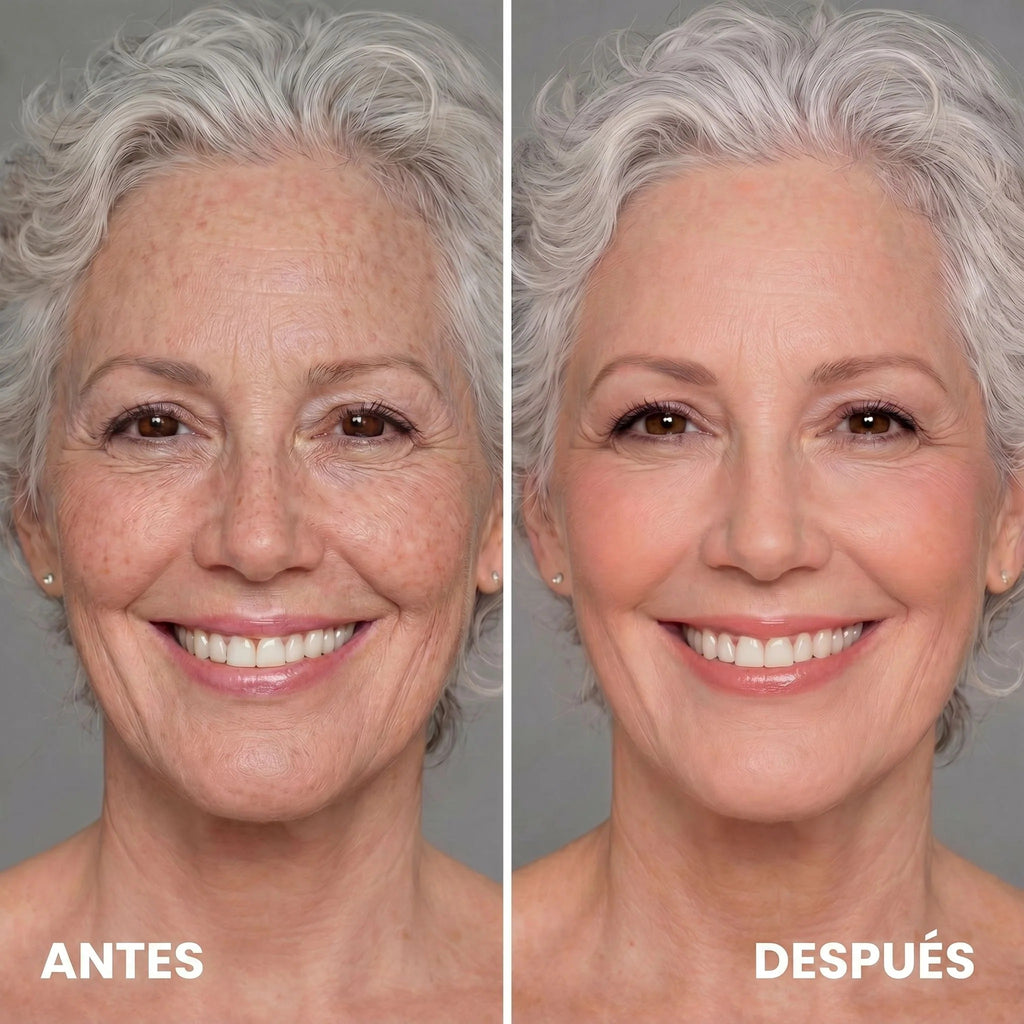 Base de Maquillaje Antiedad con SPF 50 – Se Adapta a tu Tono de Pie